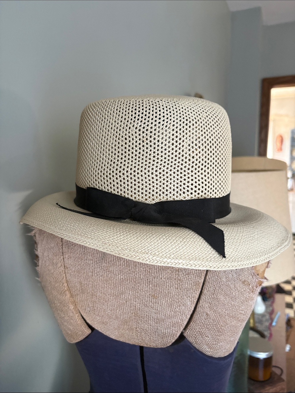 VINTAGE Genuine Panama Bucket Hat